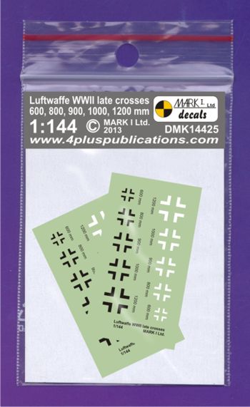 Mark I Decals DMK14425 1:144 Luftwaffe/German Crosses