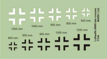Mark I Decals DMK14425 1:144 Luftwaffe/German Crosses