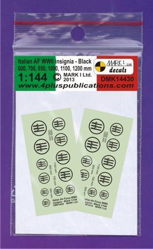 Mark I Decals DMK14430 1:144 Italian Air Force WWII Insignia