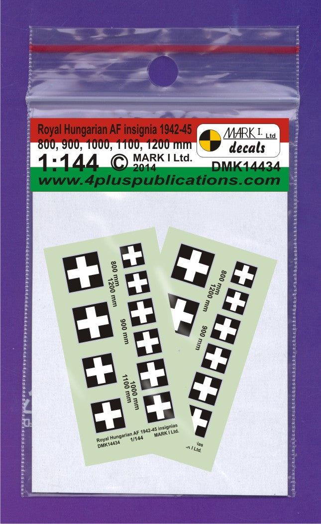 Mark I Decals DMK14434 1:144 Royal Hungarian Air Force Insignia 1942-45