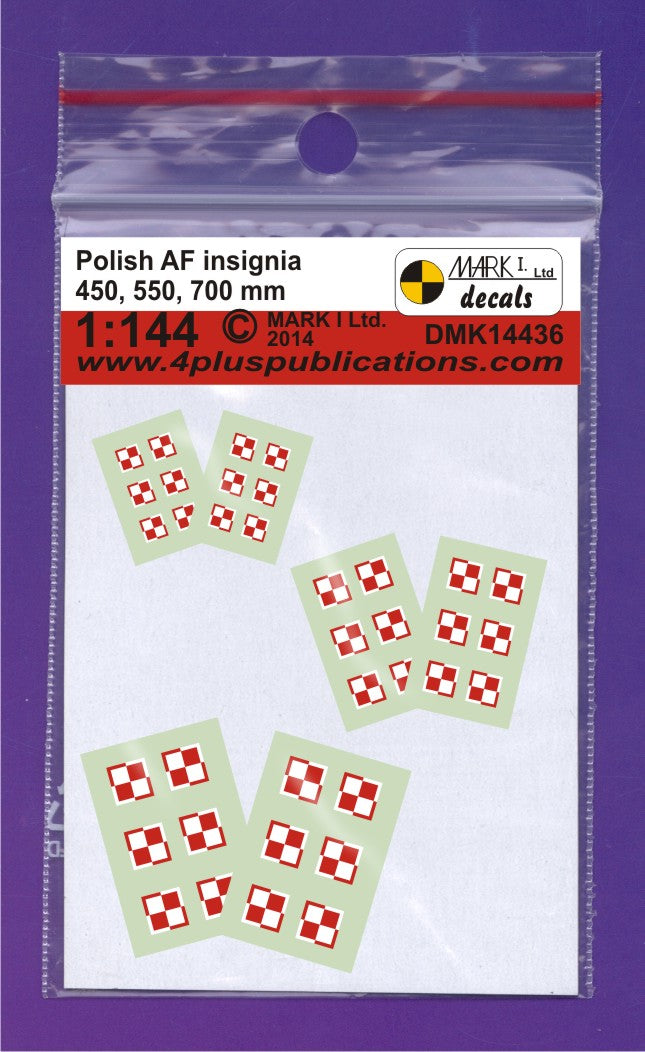 Mark I Decals DMK14436 1:144 Polish Air Force Insignia