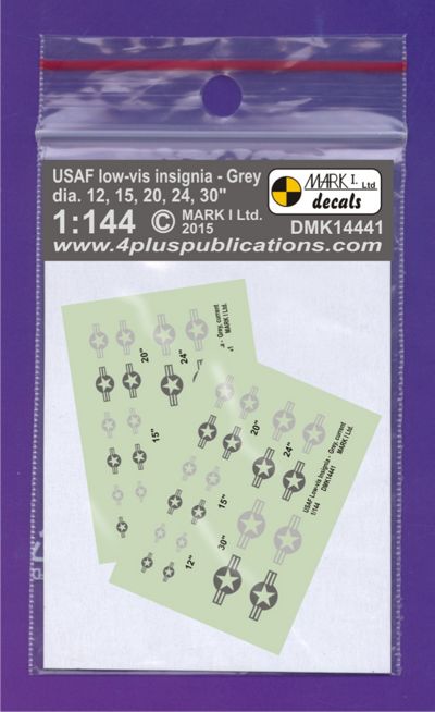 Mark I Decals DMK14441 1:144 USAF Low-vis Insignia, current, 2 sets