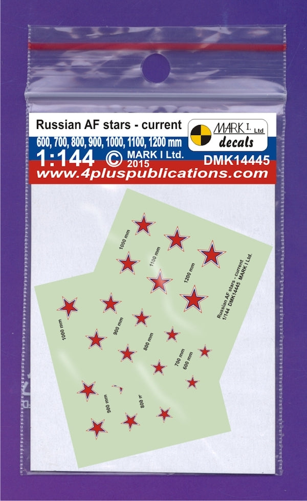 Mark I Decals DMK14445 1:144 Soviet Air Force stars, modern