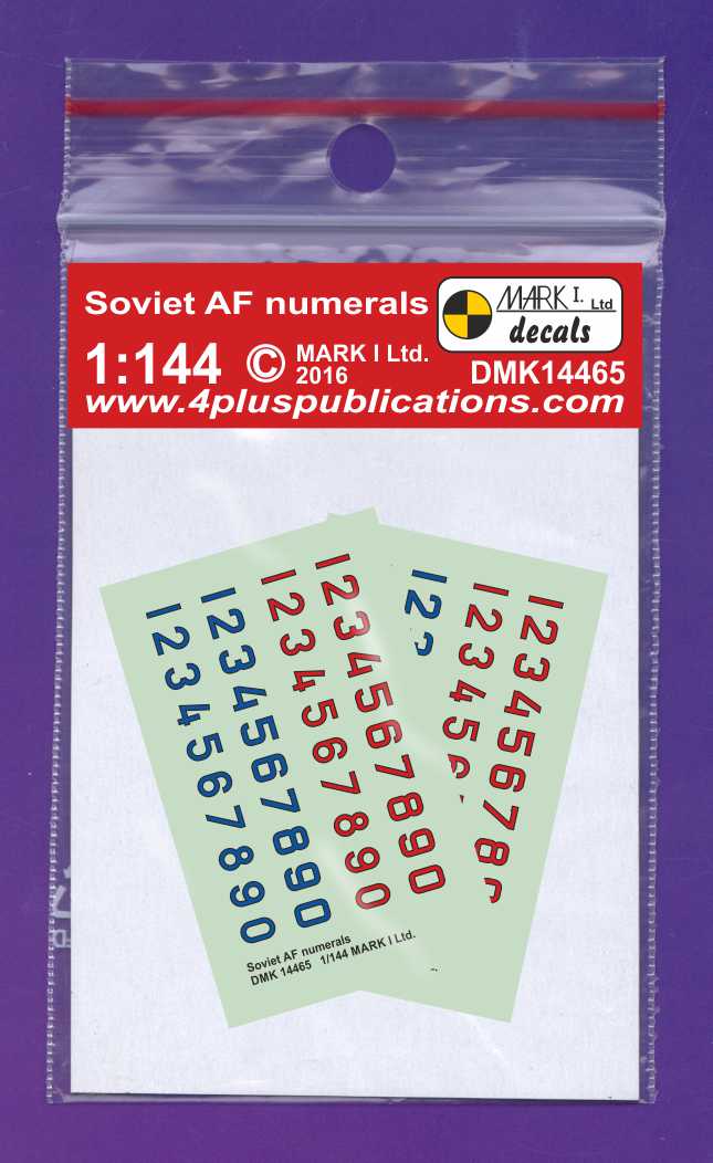 Mark I Decals DMK14465 1:144 Soviet Air Force numerals