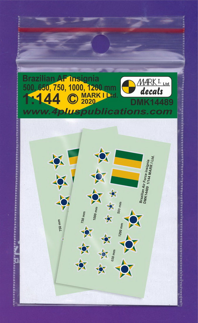 Mark I Decals DMK14489 1:144 Brazilian AF insignia, 2 sets
