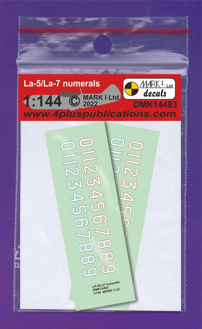 Mark I Decals DMK14493 1:144 Lavochkin La-5/La-7 La-5/7 bort numerals