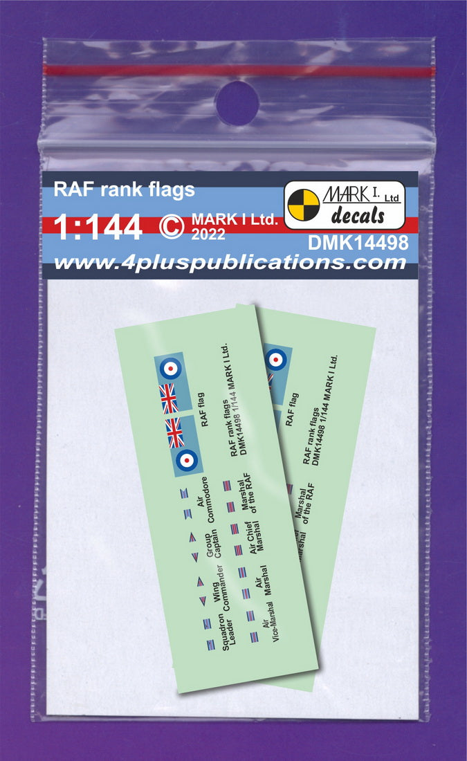 Mark I DMK14498 1:144 RAF Rank Flags, Pennants and Ensigns