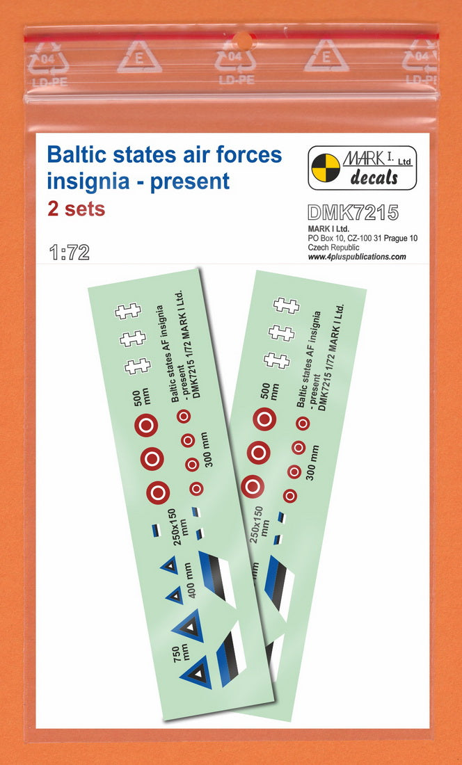 Mark I DMK7215 1:72 Baltic States Estonia Insignia & Fin Flashes