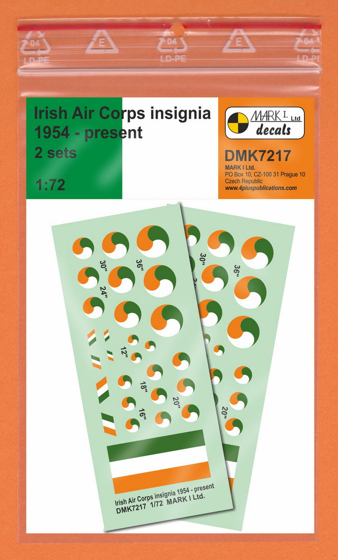 Mark I DMK7217 1:72 Irish Air Corps Insignia 1954-Present Roundels