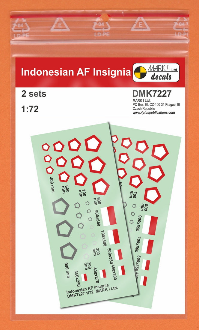 Mark I Decals DMK7227 1:72 Indonesian AF Insignia