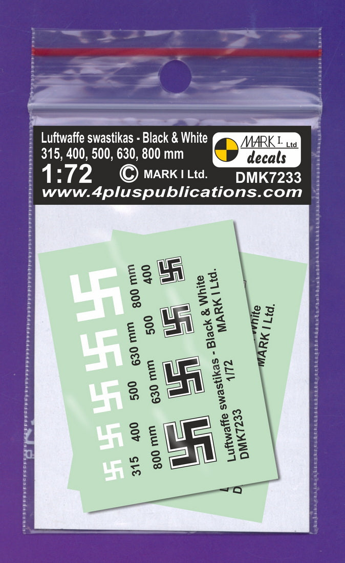 Mark I Decals DMK7233 1:72 Luftwaffe Swastikas