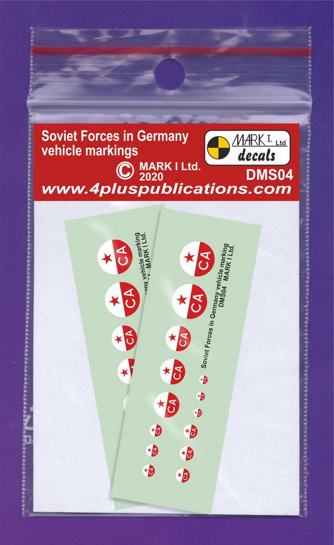 Mark I Decals DMS04 Soviet Forces in Germany