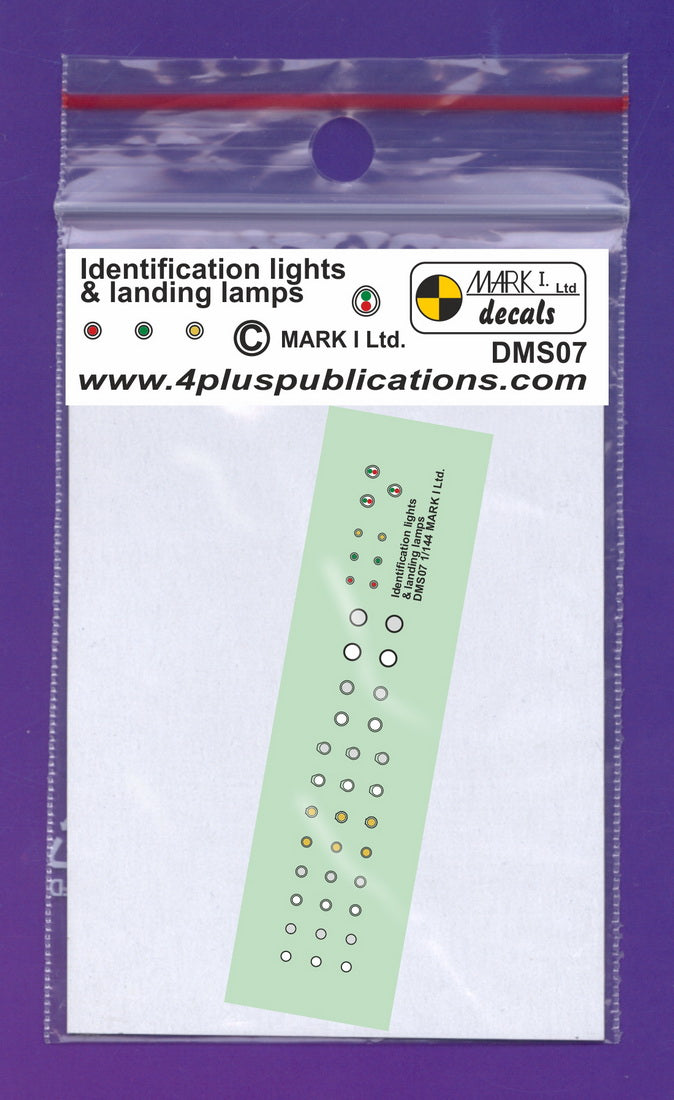 Mark I Decals DMS07 1:144 Identification lights and landing lamps