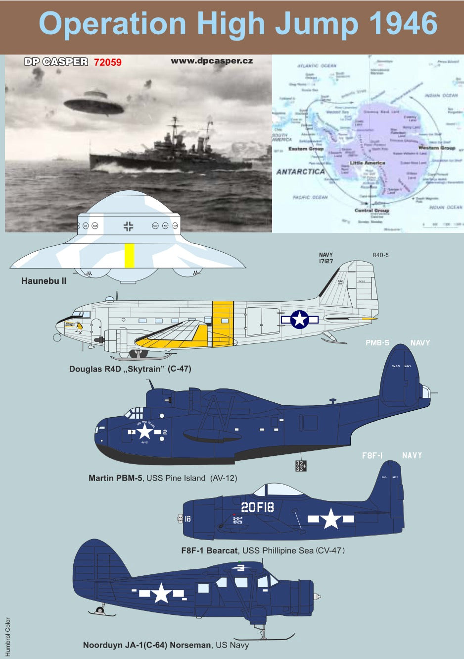 DP Casper. DPC72059 1:72 Operation High Jump 1946 Douglas R4D