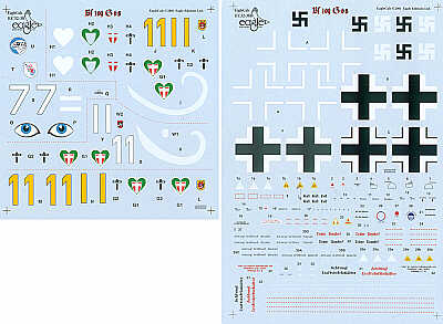 Eagle Cal EAG32038 1:32 Messerschmitt Bf-109G-5/Bf-109G-6