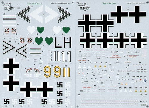 Eagle Cal EAG32052 1:32 Major Hans 'Assi' Hahn Part III  Bf-109F/Bf-109G