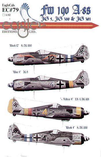 Eagle Cal EAG32079 1:32 Focke-Wulf Fw-190A-8