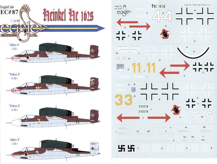 Eagle Cal EAG32087 1:32 Heinkel He-162A-2 Salamander Part 2