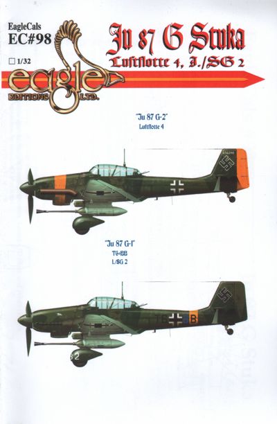 Eagle Cal EAG32098 1:32 Junkers Ju-87G 'Stuka'