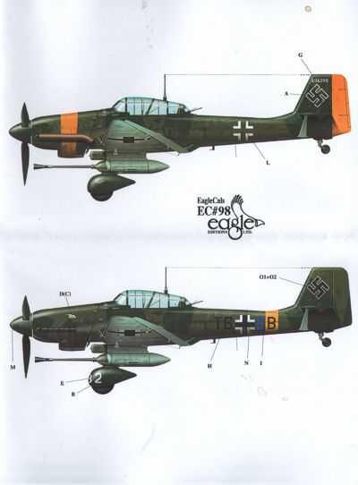 Eagle Cal EAG32098 1:32 Junkers Ju-87G 'Stuka'