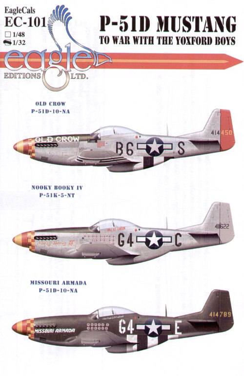 Eagle Cal EAG32101 1:32 North-American P-51D Mustang 357th FG Pt 1