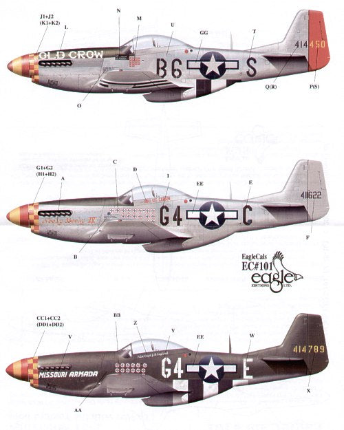 Eagle Cal EAG32101 1:32 North-American P-51D Mustang 357th FG Pt 1