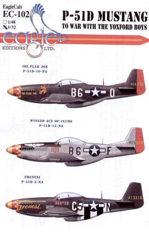 Eagle Cal EAG32102 1:32 North-American P-51D Mustang 357th FG Part 2