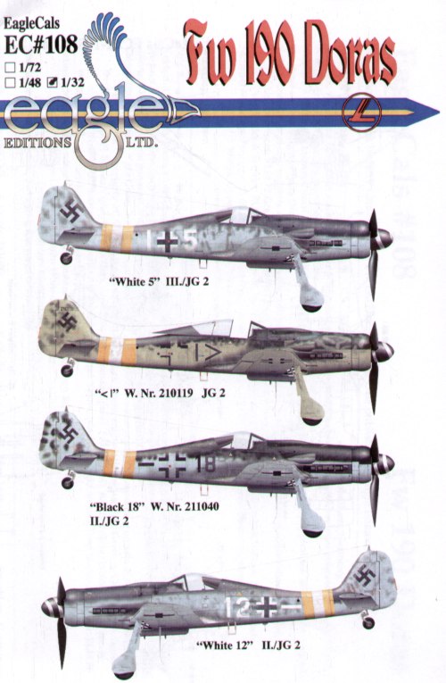 Eagle Cal EAG32108 1:32 Focke-Wulf Fw-190D-9 Pt 1