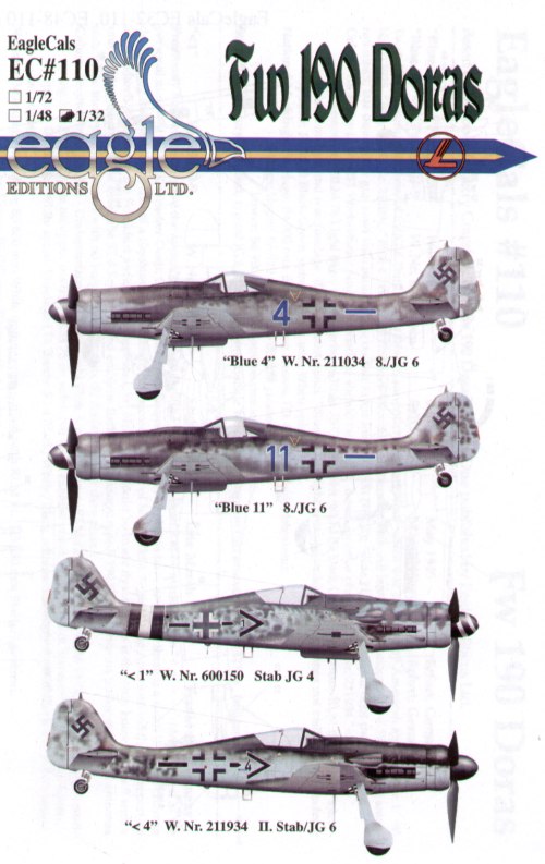 Eagle Cal EAG32110 1:32 Focke-Wulf Fw-190D-9 Part 3