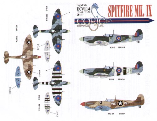 Eagle Cal EAG32114 1:32 Supermarine Spitfire Mk.IX