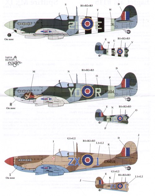 Eagle Cal EAG32115 1:32 Supermarine Spitfire Mk.IX