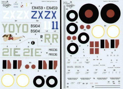Eagle Cal EAG32115 1:32 Supermarine Spitfire Mk.IX