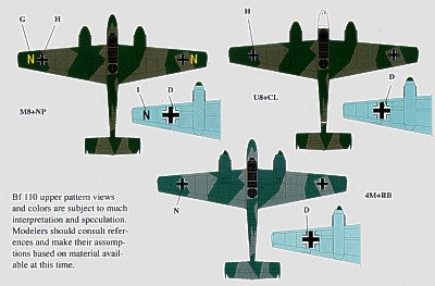 Eagle Cal EAG32118 1:32 Messerschmitt Bf-110C/Bf-110D Part 2
