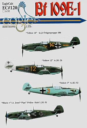 Eagle Cal EAG32120 1:32 Messerschmitt Bf-109E-1 Pt 1