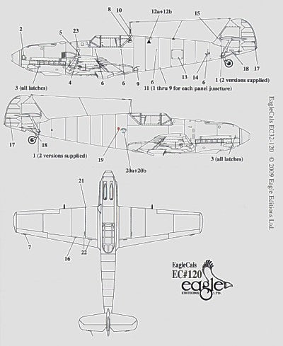 Eagle Cal EAG32120 1:32 Messerschmitt Bf-109E-1 Pt 1