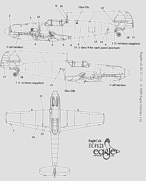 Eagle Cal EAG32121 1:32 Messerschmitt Bf-109E-1 Part 2