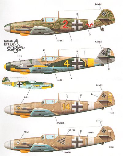 Eagle Cal EAG32131 1:32 Messerschmitt Bf-109F-4