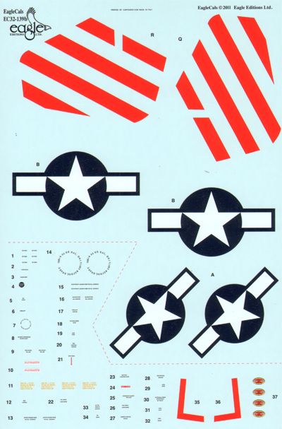 Eagle Cal EAG32139 1:32 North-American P-51D Mustang Part 1