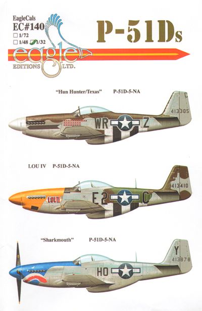 Eagle Cal EAG32140 1:32 North-American P-51D Mustang Part 2