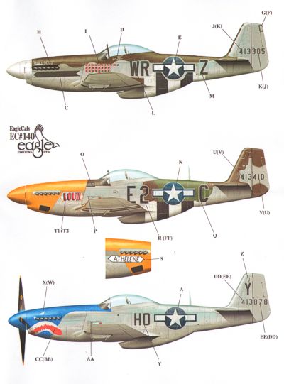 Eagle Cal EAG32140 1:32 North-American P-51D Mustang Part 2