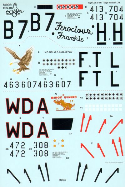 Eagle Cal EAG32141 1:32 North-American P-51D Mustang Part 3