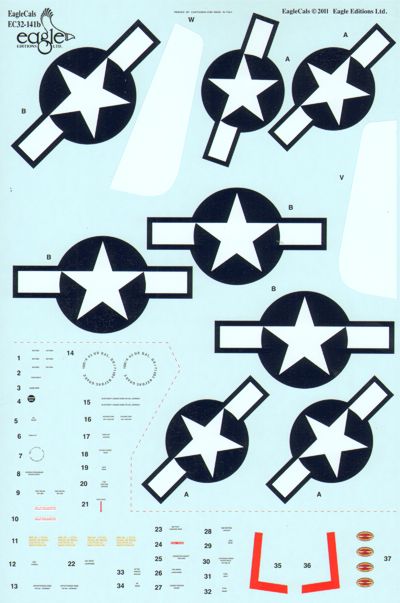 Eagle Cal EAG32141 1:32 North-American P-51D Mustang Part 3