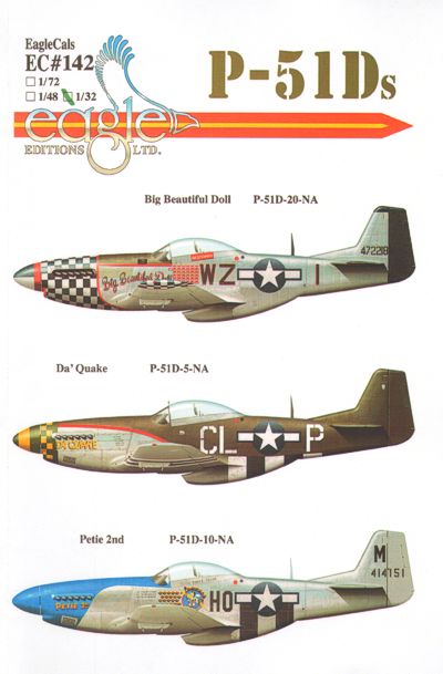 Eagle Cal EAG32142 1:32 North-American P-51D Mustang Part 4