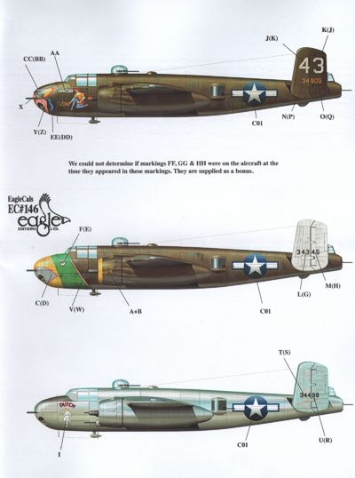 Eagle Cal EAG32146 1:32 North-American B-25H Mitchell