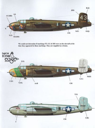 Eagle Cal EAG32146 1:32 North-American B-25H Mitchell