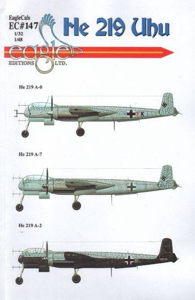 Eagle Cal EAG32147 1:32 Heinkel He-219 Uhu