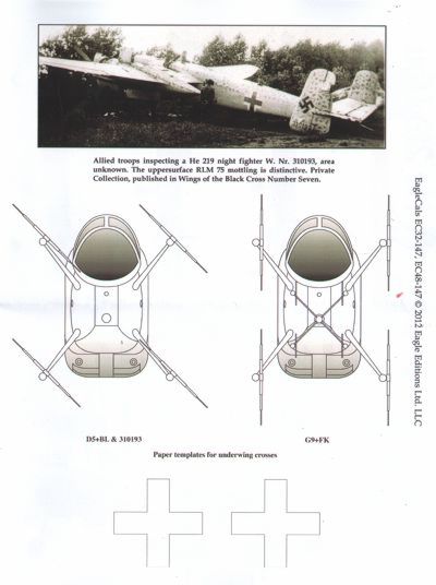 Eagle Cal EAG32147 1:32 Heinkel He-219 Uhu
