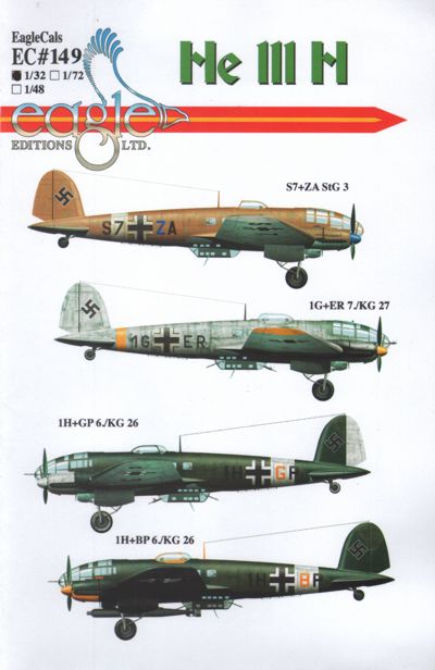 Eagle Cal EAG32149 1:32 Heinkel He-111H
