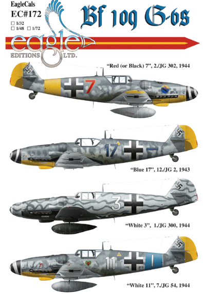 Eagle Cal EAG32172 1:32 Messerschmitt Bf-109G-6 "Red
