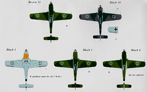 Eagle Cal EAG48001 1:48 Focke-Wulf Fw-190A/Fw-190D of JG 54 and 26